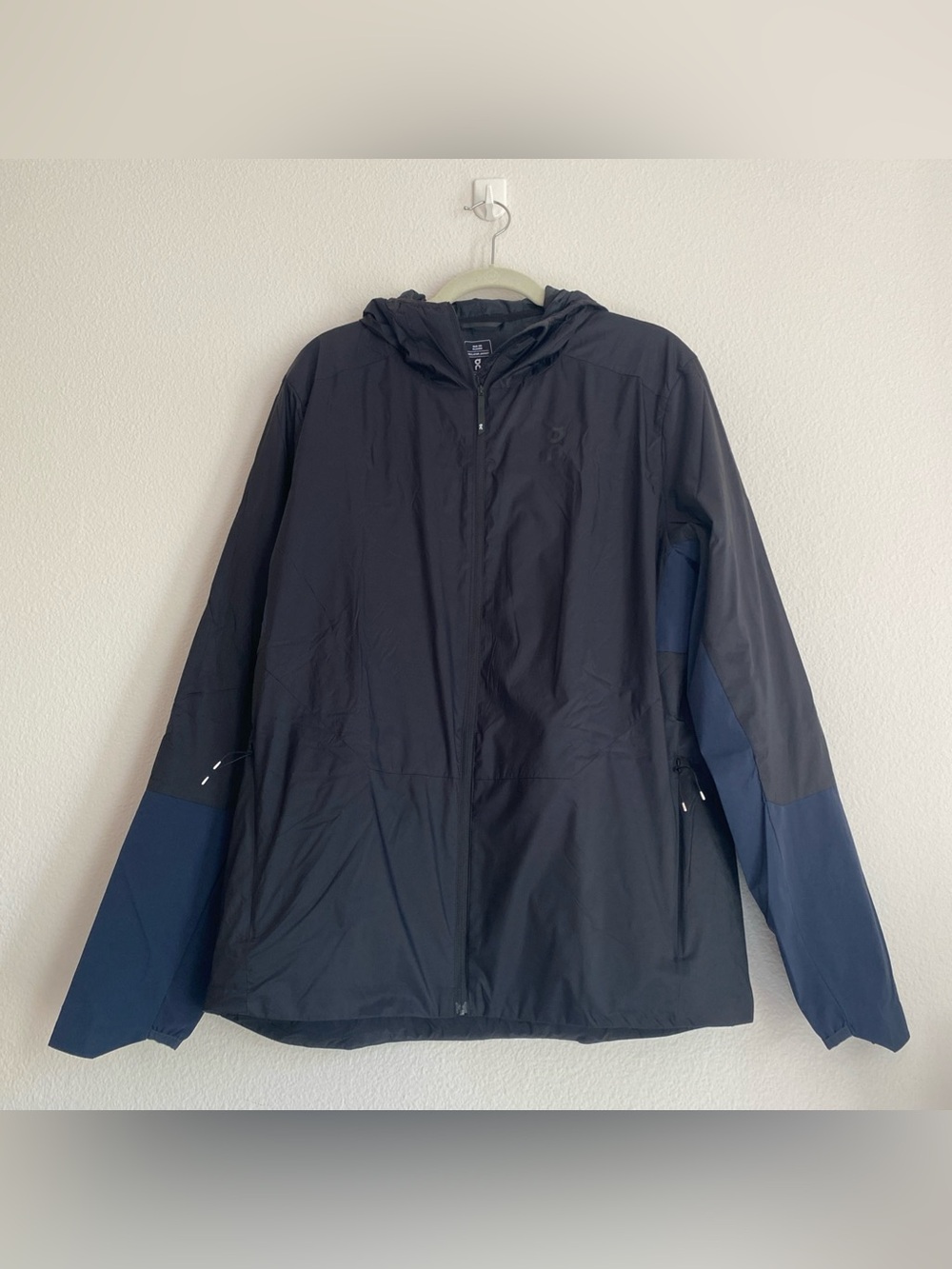 On Cloud Insulator Puffer Jacket Hoodie Hoody Black Blue Men's Size XL